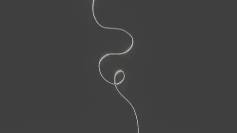 A grey abstract backdrop that keeps its distance.
